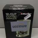 MUELLER HOME 12-Cup Drip Green Coffee Maker, Borosilicate Carafe, Auto-Off, Reusable Filter, Anti-Drip, Keep-Warm Function, Clear Water Level Window, Green Kitchen Accessories & Décor