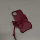 ZTOFERA for iPhone 14 Plus/iPhone 15 Plus Case with Strap,Crossbody Phone Case with Adjustable Neck Shoulder Lanyard,Soft Silicone Shockproof Protective Cover for 14 Plus/15 Plus 6.7"-Wine Red