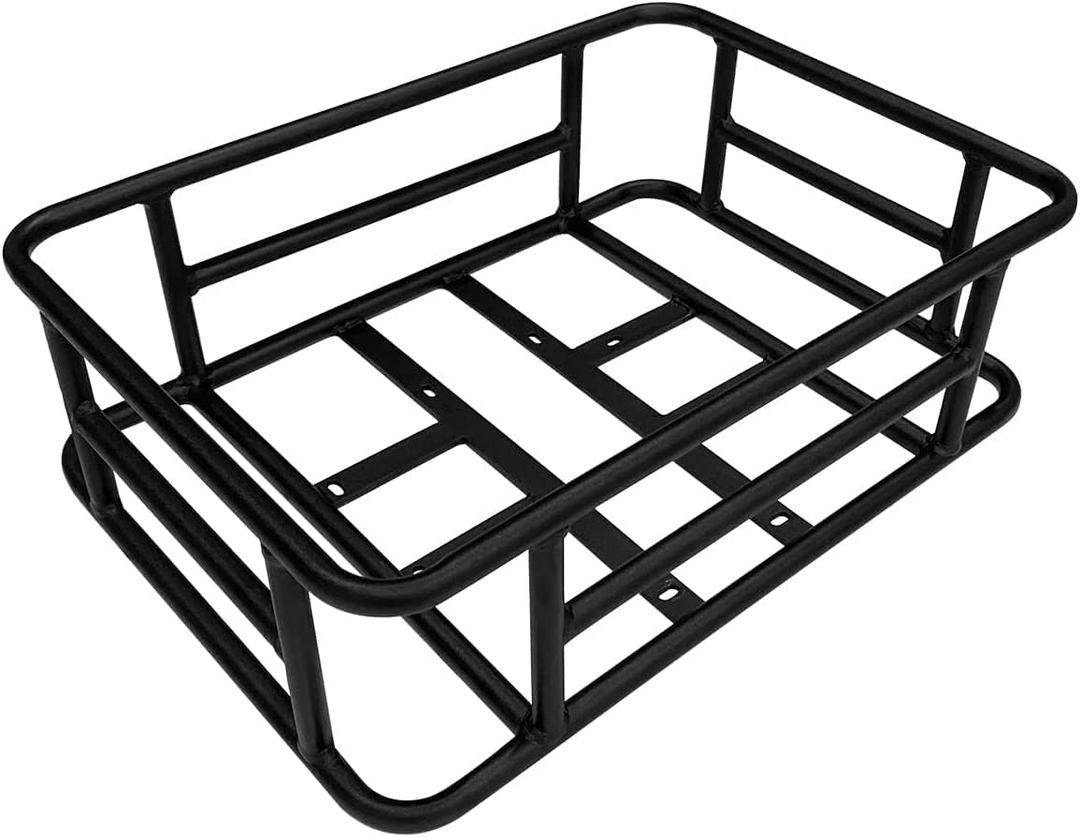 Jasion Bike Basket Bag Cargo Rack for Adult Bikes, Detachable Storage Bicycle Basket with Large Capacity Cargo Rack for Pet, Commuting, Shopping, Camping and Ourdoors, Easy to Install