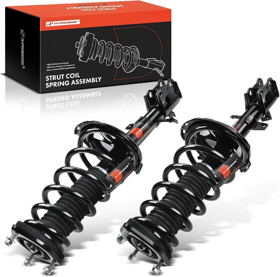 A-Premium Rear Complete Strut & Coil Spring Assembly Compatible with Toyota Venza 2009-2012, AWD, 2-PC Set