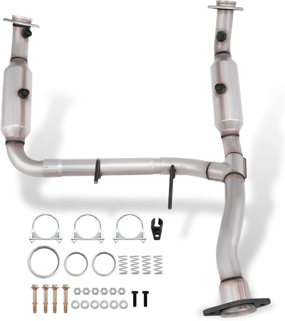 Catalytic Converter Kit Compatible with 2015 2016 2017 2018 2019 2020 F150 5.0L V8 engine, Reference OE 645165 645166 645147 3041058 30653, EPA Complian