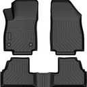 Floor Mats for 2013-2022 Buick Encore,All-Weather TPE Rubber Car Floor Mats Odorless Anti-Slip 1st & 2nd Row Black(No Fit 2020-2023 Encore GX)