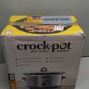 Crock-Pot 7-Quart Manual Slow Cooker, Family Size Serves 8+ People or Fits 6-lb Roast, Removable Stoneware with Warming Setting, Dishwasher Safe for Easy Cleanup, Charcoal