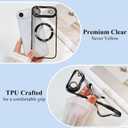 ZIYE Magnetic Case Made for iPhone 17 Air 6.6 Inch [Compatible with MagSafe] Soft TPU Slim Phone Cover Anti-Scratch Drop Protection Clear Phone Case for Women Men, Black