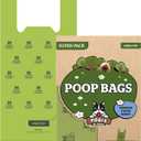 Pogis Dog Poop Bags with Handles  Extra-Thick, Leak-Proof, Large, Fresh Scent, 300-Count