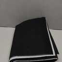 Outdoor Runner Rug 2 Ft x 8 Ft for Hallway with TPR Backing, Black Fine Stripes Non-Slip Indoor Runner Rugs Suitable for Balcony, Kitchen, Patio, Garage, Deck, Stair and Entryway Areas