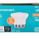 EcoSmart 75-Watt Equivalent R20 Dimmable Energy Star LED Light Bulb Soft White 2700K (3-Pack), R20-1D 11W E26 120V