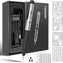 Cordless Electric Micro Engraving Pen,USB Rechargeable Cordless Rotary Tools, Professional Mini Carving Machines Portable DIY Engraver Machine for Metal Glass Ceramic Plastic Wood Jewelry-Black