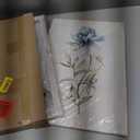 Flower Painting Canvas Wall Art: Blue Botanical Floral Artwork Wildflower Picture Print for Living Room (12'' x 16'' x 2 Panels)