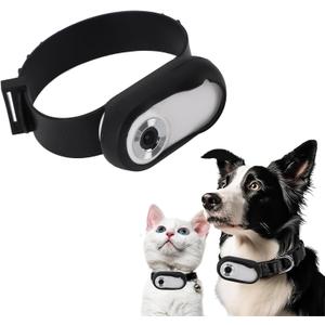 XUMIUZIY Pet Collar Camera, 1080P Camera for Dogs Cats with LCD Display, 170° Wide Angle, 5 Minutes Video Recording, 3 Hours Battery Life, Mini Action Cameras for Video Records