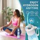 Hydrogen Water Bottle, 5000ppb Hydrogen Water Ionizer, SPE & PEM Hydrogen Water Generator, Alternative for Hydrogen Water Pitcher, 3in1 Hydrohealth Water Bottle