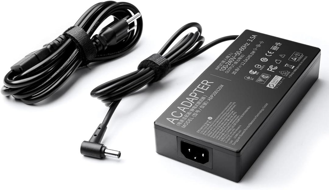 240W Charger Fit for Asus Rog Zephyrus G14 G15 M16 S15 S17, ADP-240EB B 20V 12A AC Adapter, Strix Scar 15 AD200165 Gaming Laptop 