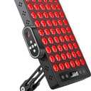 Red Light Therapy for Body & Face, 60 LEDs with Timer, 660nm & 850nm Near Infrared Therapy Device for Skin Health, Energy & Recovery, Multi Effects, High Power Panel with Magnetic Remote & Handle