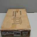 Shower Bench for Inside Shower - White HDPE Shower Stool Waterproof - Spa Bathroom Seat Chair with Handle, Storage Shelf, Adjustable Feet - Indoor/Outdoor, Weather Resistant (Large 21x12.5x17 Inch)