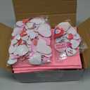 Ferraycle 232 Pieces Valentines DIY Picture Frames Craft Kit 32 Pcs Photo Frames with 200 Pcs Heart Shaped Foam Stickers for Valentines Day, Craft Art, Home Decor(Rectangular Shape)