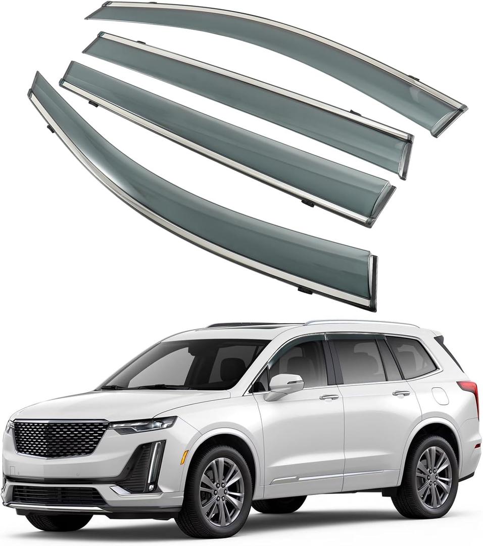 Rain Guards Window Visors Shield Fit for 2020-2025 Cadillac XT6