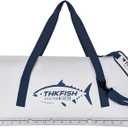 THKFISH Insulated Fish Cooler Bag, 40x16in Fish Kill Bag for Caught Fish, Portable Waterproof Insulated Fishing Bags Keeps Ice Cold Over 24 Hours (White-Blue)