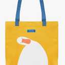 Saintrygo Duck Funny Canvas Tote Bag Reusable - Cute Graphic Anime Bag for Grocery Shopping, Lunch, Beach