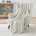 Bedsure Fleece Blanket Twin Blanket Linen - 280GSM Soft Lightweight Plush Cozy Blankets for Bed, Sofa, Couch, Travel, Camping