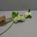 Pmyra 20" 4Pcs Faux Hydrangea Flowers Real Touch Fake Hydrangeas Bouquet Hydrangea Artificial Flowers with Leaves Stems for Centerpiece Arrangements Wedding Party Home Décor(Light Green & Dark Green)