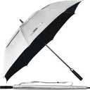 68 Inch UPF50+ Sun Umbrella UV Protection UV Umbrellas for Sun Protections Windproof Large Golf Umbrella Auto Open and Vented Double Canopy Umbrellas for Rain