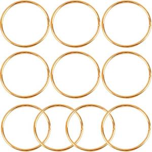 10Pcs Macrame Hoops Ring, BetterJonny 6 Inch Metal Craft Hoops Gold Dream Catcher Rings Wreath Hoop Rings for Home Decorations DIY Crafts