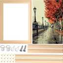 2 Pack 11"x 14" DIY Wood Canvas Stretcher Bars,Removable Canvas Frames Kit-Easy to Assemble,Wooden Frames Kit for Oil Painting,Diamond Painting,Canvas Painting and Needle Arts Supplies