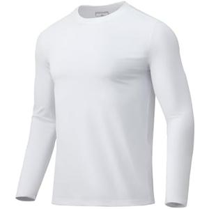BANTREK Men's Long Sleeve Shirts Moisture Wicking UPF 50+ Sun Protection Athletic T-Shirts for Fishing Workout Swim Gym S