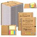 Yeaqee 100 Pcs Employee Appreciation Gifts Inspirational Gifts Set Mini Spiral Notebooks with Pen May You Be Proud of The Work You Do Motivational Thanks Gift for Staff Coworkers (Proud)