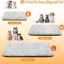 WanpeeGoo Self Warming Cat Bed, Heated Cat Bed, 2.0 Upgraded Thermal Foil Heating Pad, Plush Self-Heating Pet Mat for Crate, Floor, with Removable Washable Cover, Non-Slip, 15"x19"