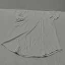 WEESO Ruffle Short Sleeve Shirts for Women Trendy Crew Neck T Shirts White Large, White 