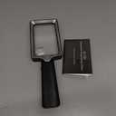 Magnifying Glass with Light - Lighted Magnifier with 20 LED, Large Handheld Magnifying Glasses Illuminated Rectangle Magnifier for Seniors Reading Low Vision Close Work Inspection (Black)