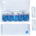 LCFALO 2 Pack Contact Lens Organizer Case, Portable Storage Case for Disposable Contact Lenses for 30 Days Storage Box for All Contact Lens with Stick Tool Set（2 Contact Lens Cases+2 Stick Tool Set）