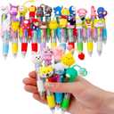 30Pcs Mini Multicolor Pens in One 4-in-1 Cute Pens Bulk for Kids, Ballpoint Pen for Birthdays and Children's Parties, Fun Gifts Assorted Ink Kawaii Pen