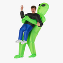 Morph Inflatable Alien Costume Adult, Blow Up Alien Costume for Halloween, Fun Inflatable Outfit for Parties