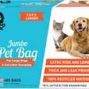 Hippo Sak Extra Large Pet Poop Bags for Large Dogs and Cat Litter, 480 Count