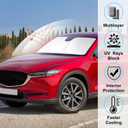 Windshield Sun Shade Custom Fit for 2017-2024 2025 2026 Mazda CX5 CX-5 Accessories Front Window Sunshade Shield Blocker Keeps Car Cool