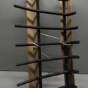 Mr IRONSTONE Fireplace Grate 30 inch Solid Steel Heavy Duty Firewood Log Burning Rack Fire Grates for Outdoor Kindling Tools Pit Indoor Fireplace Log Holder Wrought Iron Wood Stove