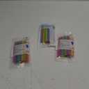 Jacent Plastic Reusable Kids Straws Plus Cleaning Brush, 6 Inch: 24 Straws 3 Pack