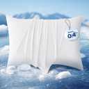 Bedsure Cooling Pillow Cases for Hot Sleepers, Zipper Pillow Cases Standard Size Set of 2, Cool Pillowcases for Night Sweats, Silky Soft & Breathable Cold Pillow Covers, Gift, White, 20x26 Inches