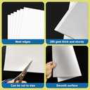 50Pcs 22" x 28" Poster Board White Poster Paper Bulk, ROOKEA 250 GSM Thickness Vision Boards Smart Poster Board for School Arts Craft Projects Presentations Drawing Scrapbooking Blank Graphic Display  (First sheet has dirt)