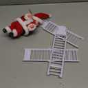 Electric Santa Climbing Up and Down Tree with Music, Bag of Presents - Holiday Decor for Home, Door, Wall - Xmas Ornament