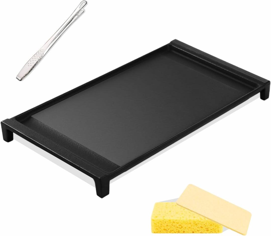 Upgraded WB31X24738 GE Griddle for Gas Stove Top - More Durable, Safe Uncoated, Non-Stick Replacement for Cooktop