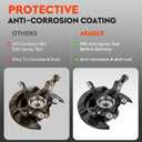 Front Left Steering Knuckle & Wheel Bearing Hub Assembly for Honda CR-V CRV 2007 2008 2009, 2.4L L4, Driver Side