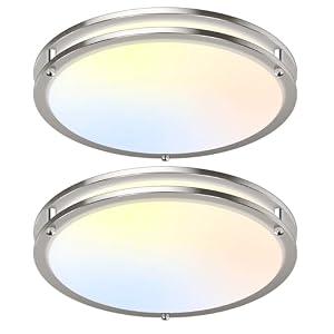 18 Inch Dimmable LED Ceiling Lights Fixtures, Super Bright 50W 5600 Lumens