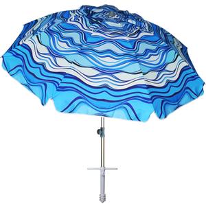 AMMSUN 7ft Fantasy Design Heavy Duty High Wind Beach Umbrella Parasols with UV 50+ Protection, sand anchor & Tilt Sun Shelter, Outdoor Sunshade Umbrellas Carry Bag for Patio Garden Pool Backyard