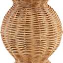 Mud Pie Wide Resin Basket Weave Vase; 6 1/2" x 4 1/4" Dia