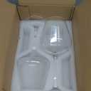 Red Wine Glasses Set of 6, 19.5 oz Burgundy Glasses for Wine Tasting, Anniversary, Wedding - Clear