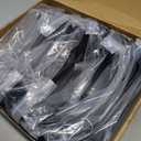 4 pcs 5.5"x5.5" Aluminum Deck Post Base Cover, for Deck railings, Stairs, Patios, Porches Split Deck Post Skirt (Black)