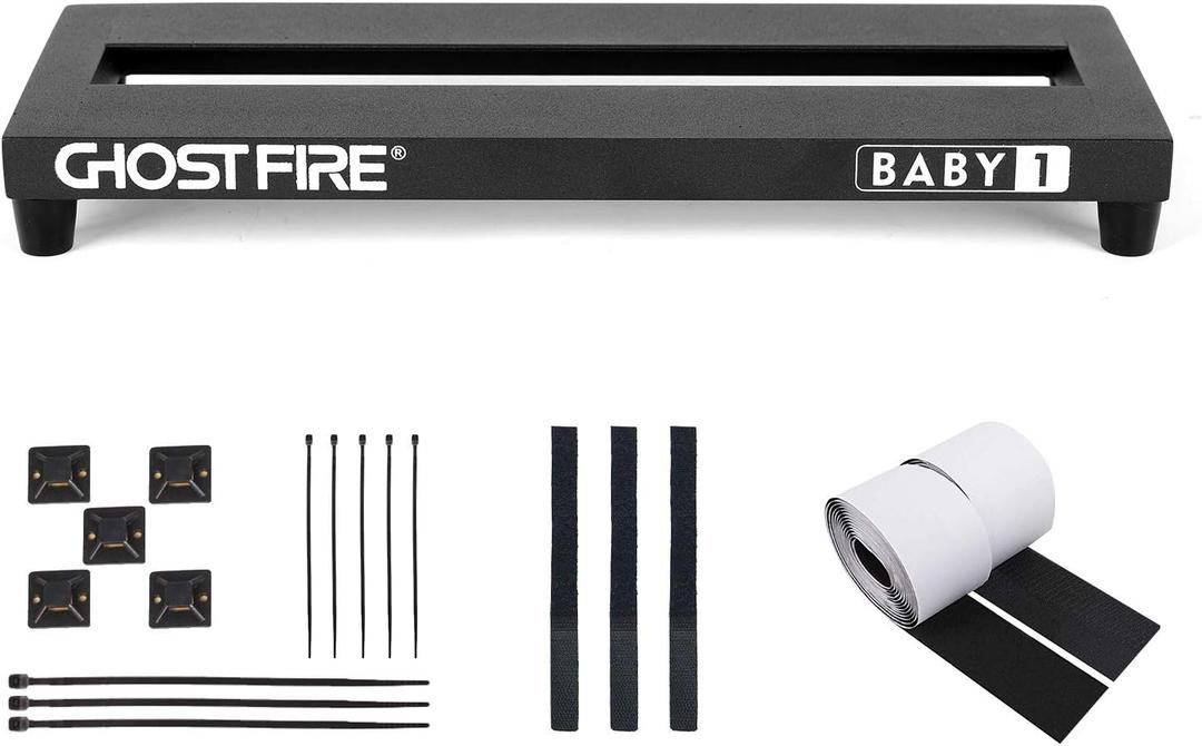 Ghost Fire Guitar Pedal Board Aluminum Alloy Effect Pedalboard,V series (V-BABY1-PB (13.7''x5.5''))